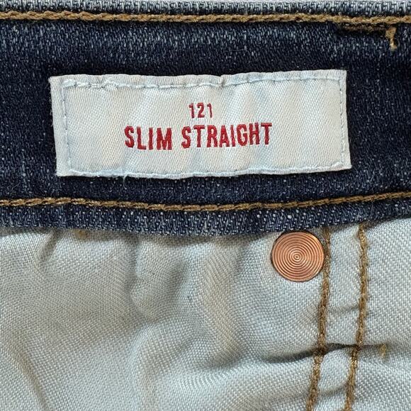 Lucky Brand Men’s Jeans Blue Denim 121 Slim Straight Tag 34x32 Actual 34x29.5 - Picture 11 of 16